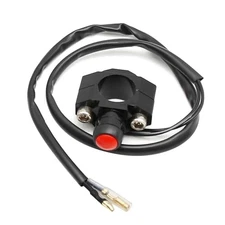 12V 7/8inch 22mm CNC Universal Motorcycle Engine Stop Start Kill Switch Button 