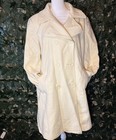 ANNE KLEIN Women's Wool Blend Cream Double Breasted Winter Preppy Coat XL
