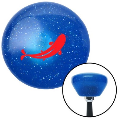 Red Killer Whale Blue Retro Metal Flake Shift Knob w/ M16x1.5 Insert Shifter