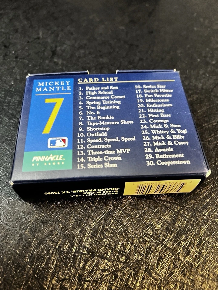 Legend Mickey Mantle 1992 Score/Pinnacle ¡Exclusivo juego de 30 cartas! ¡Bonito! (MJ) Foto 2 de 2