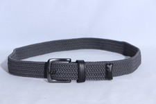 Nike G Flex Dark Gray Braided Woven Stretch Golf Belt 46 End to End X 1.5"