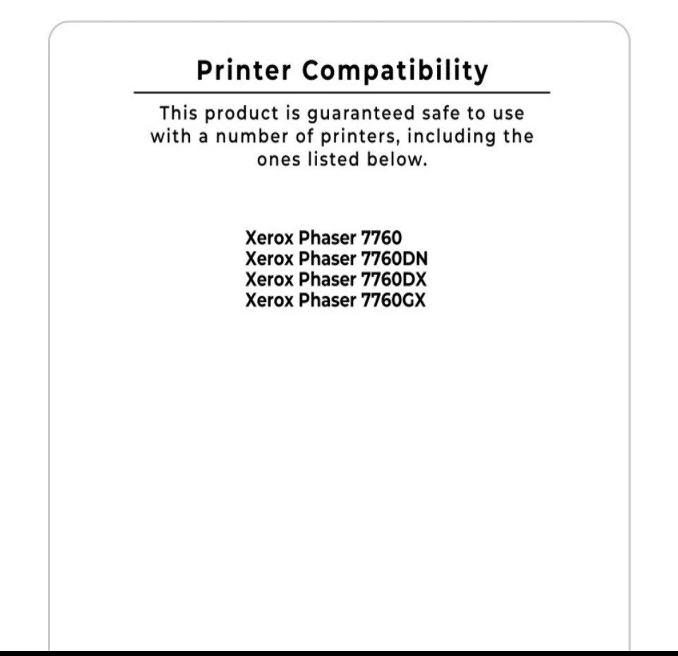 OEM-PN 115R00049 Fuser Unit Maintenance Kit 110V for Xerox Phaser 7760 - Image 3 of 4
