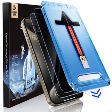 MAGIC JOHN iPhone 15 Pro Max Privacy Screen Protector, Auto Dust-Elimination