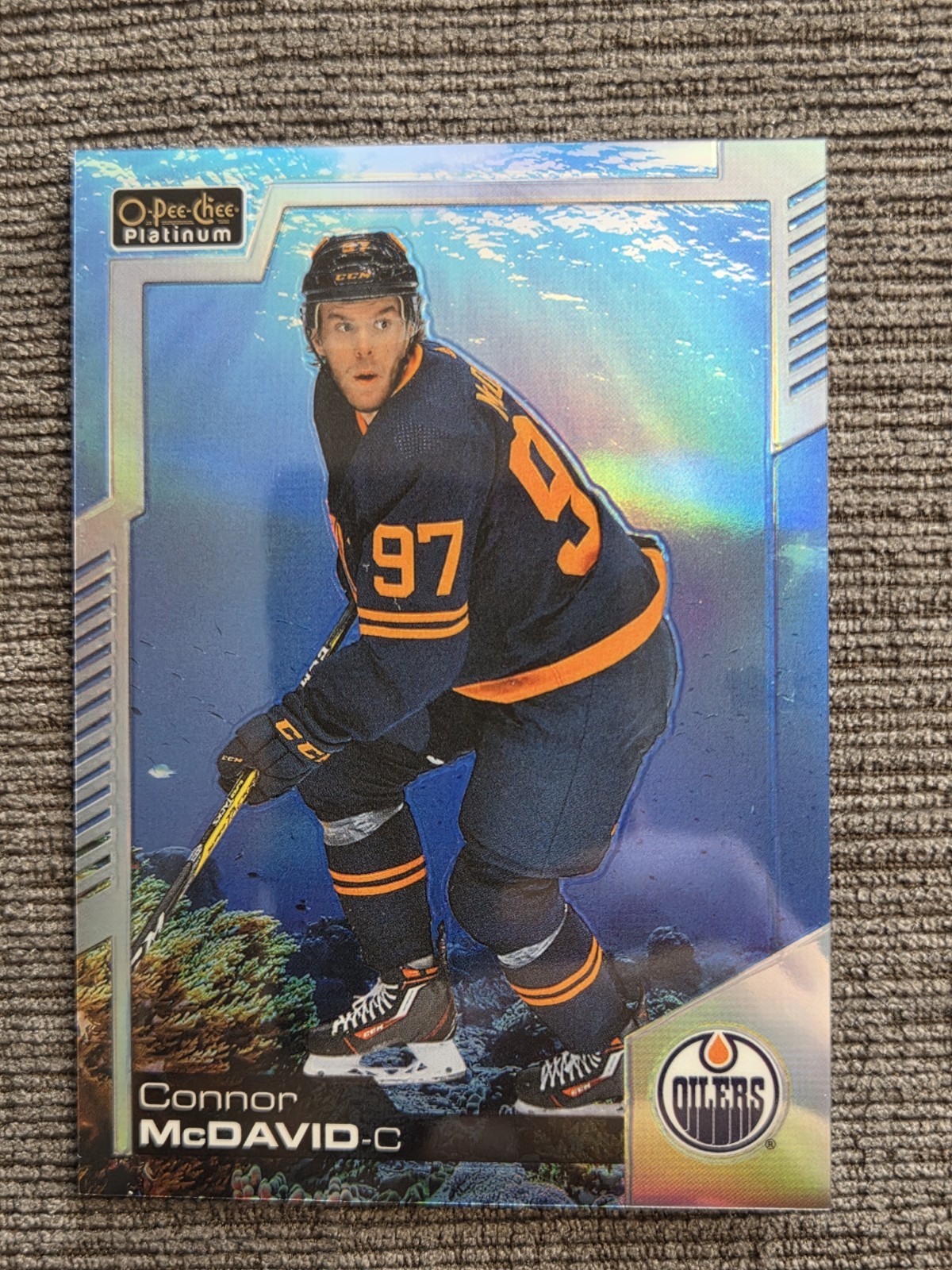 Connor McDavid 2020-21 O-Pee-Chee Platinum #1 Aquamarine Connor McDavid  /499