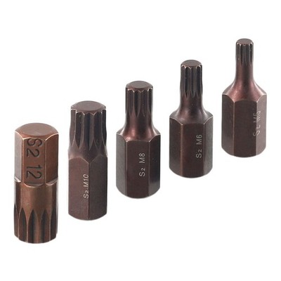 5 Stück M5-30 mm Stern Schraubendreher Bit 10 mm Sechskantschaft für Schlagsch