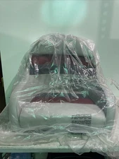 Premium Series Pontoon Bucket Style Captain Chair 3006-ABEC Grey / Red / Char