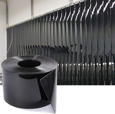 Plastic Strip Door Curtain Black 80 Feet Scratch Guard PVC Curtain Vinyl Roll,