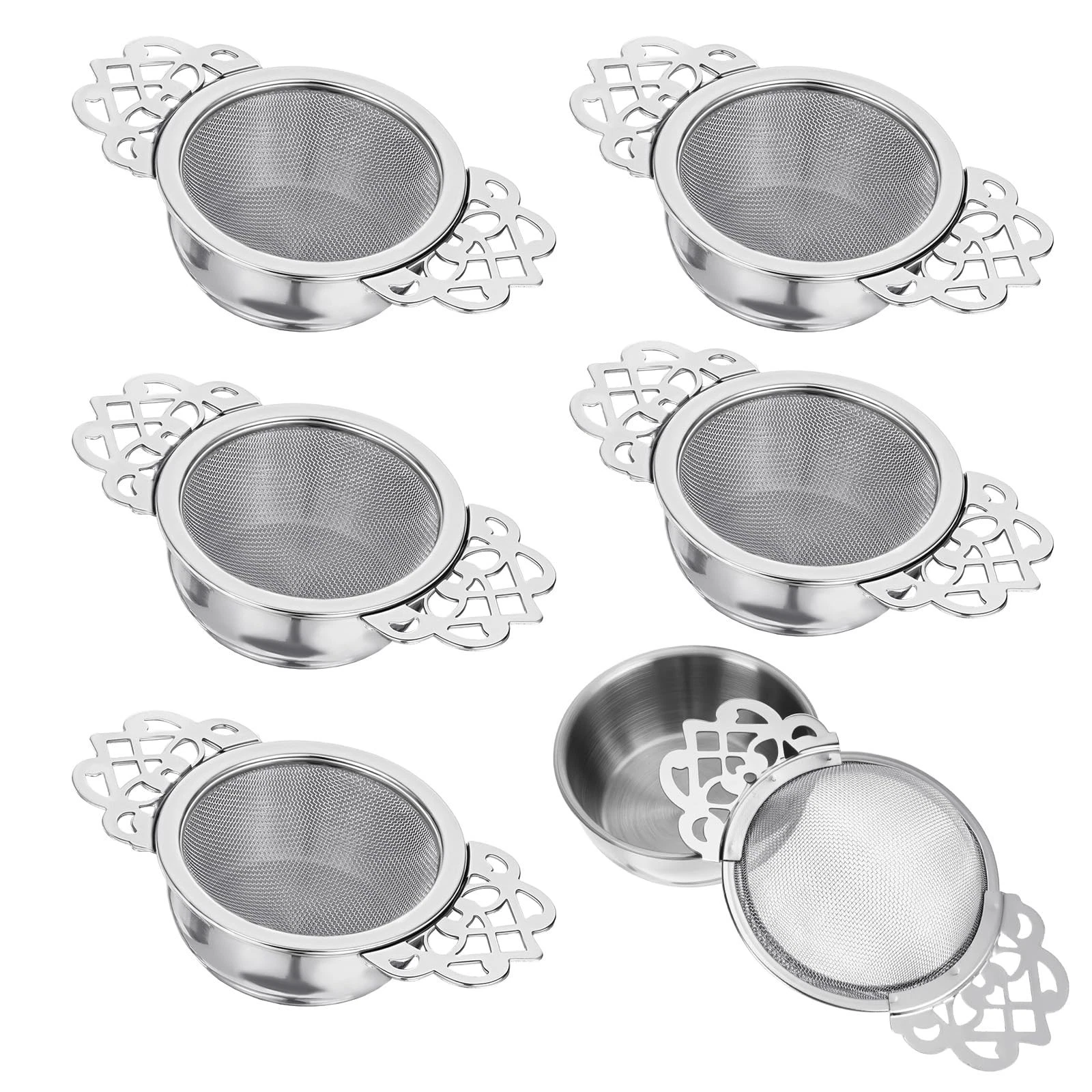 6 Pack Tea Filter Strainers Stainless Steel Loose Tea Infusers 2.5 Inch Tea S...
Opens in a new wind