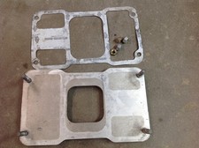 2-71 Blowersupercharger Adapter Plate For 4-bbl Intake 2-71 Blowersupercharger Adapter Plate For 4-bbl Intake