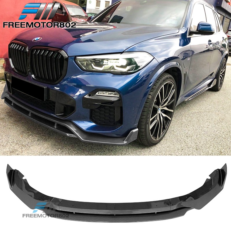 Carbon Look Front Splitter Kit Spoiler Lip Skirt For BMW X5 G05 2018+ - ABS, Unbranded