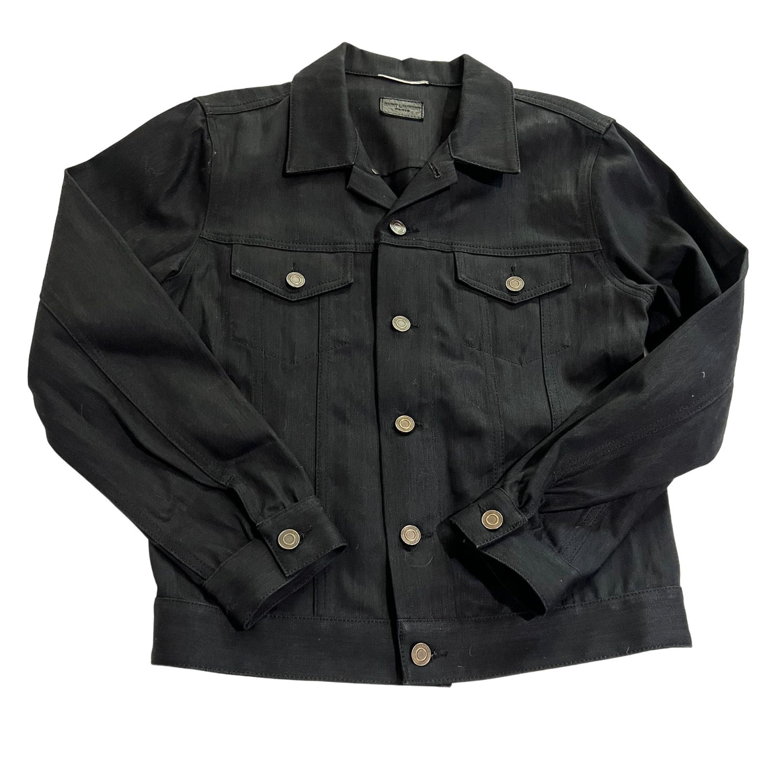 Giacca di jeans Saint Laurent Essentials colore nero