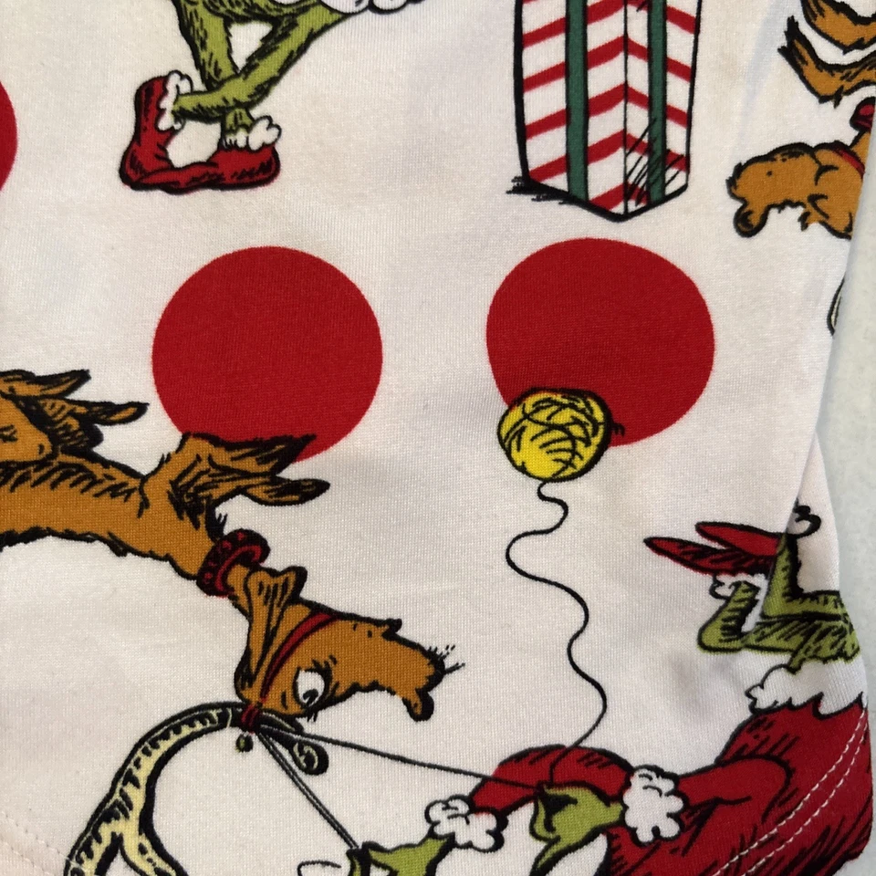 Grinch Pet Pajamas XS Christmas Dog Family Pjs Max Reindeer White Red Matching - Image 4 of 4