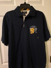 NWT AMERICAN EAGLE Outfitters Men's Blue Short Sleeve Polo Shirt Classic Large