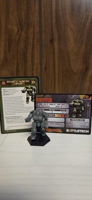 Battletech Alpha Strike Bounty Hunter Griffin Miniature, Mech And Pilot Card