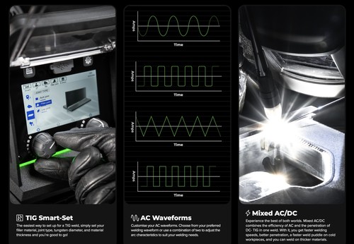 UNIMIG Envy Multi 230 ACDC 4 in 1 Mig Tig Stick Pulse Welder + 2 x Torch U11203 - Picture 7 of 13