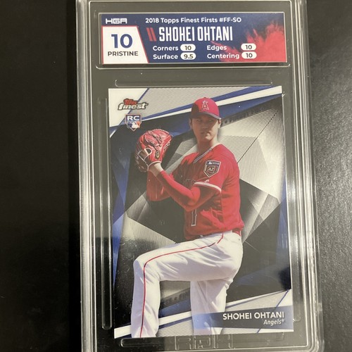 Shohei Ohtani 2018 Topps Finest Firsts #FF-SO RC Graded HGA 10 Pristine!