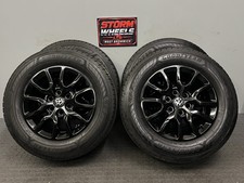 ORIGNAL 16" VW TRANSPORTER T7 GLOSS BLACK SPORT ALLOYS WHEELS VAN TYRES x 4