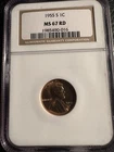 1955-S LINCOLN 1C MS67 RD