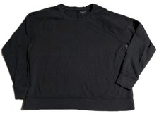 Athleta Womens L Dark Gray Crewneck Sweatshirt Pullover
