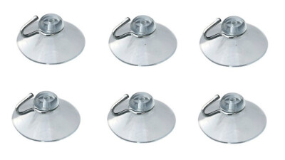 Hansi homeXpert  6 einzelne Saughaken 40 mm transparent