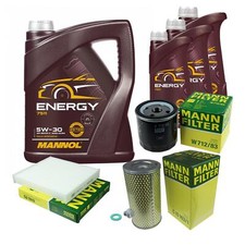 MANN Inspektionspaket 8L MANNOL Energy 5W-30 für Toyota Hiace IV Kasten 2.5 D-4D