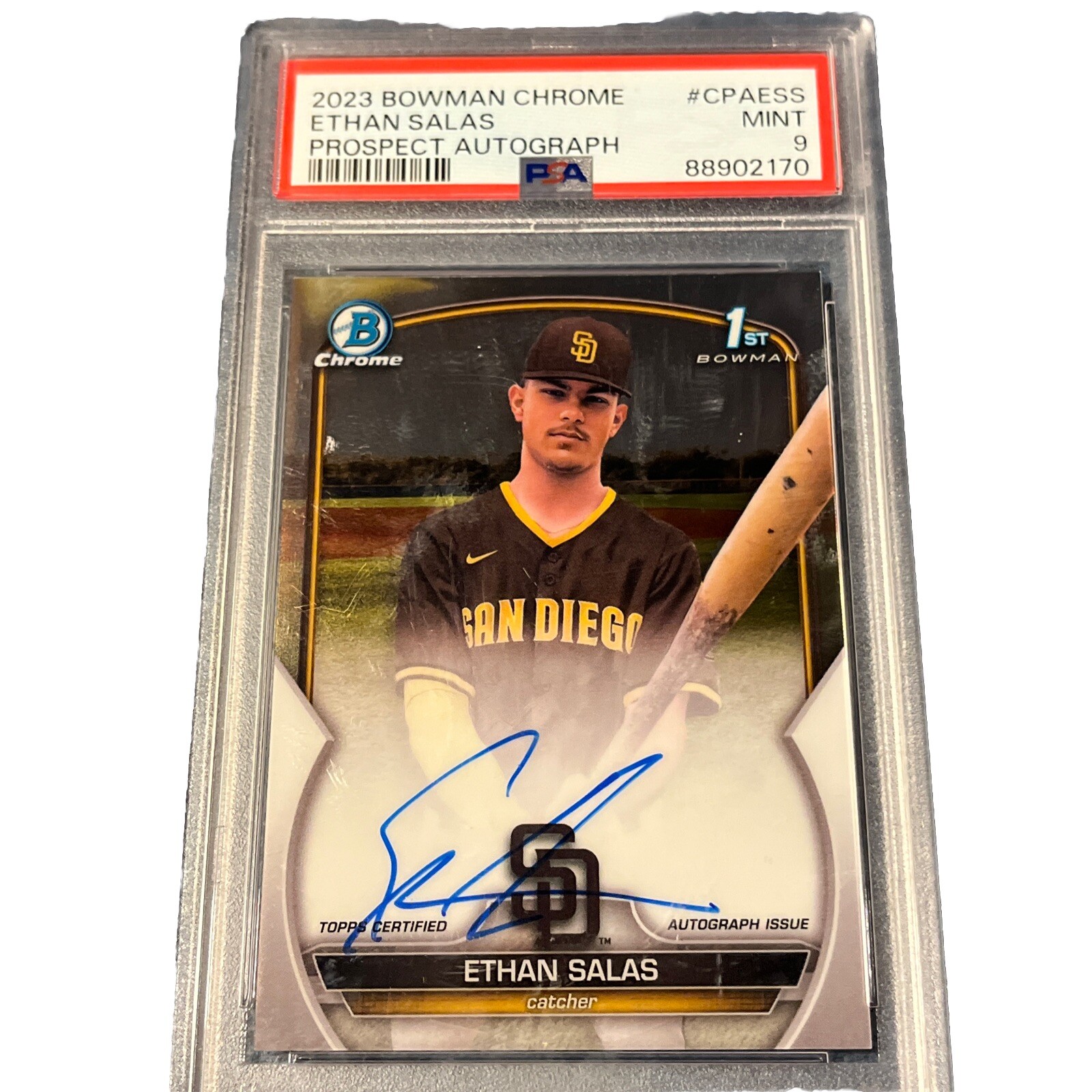 Bowman Chrome Ethan Salas patch Auto