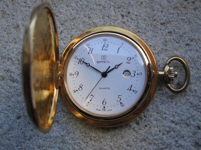 OROLOGIO DA TASCA BREIL SAVONETTE COLOR ORO TASCABILE TASCHINO CIPOLLA  VINTAGE | eBay
