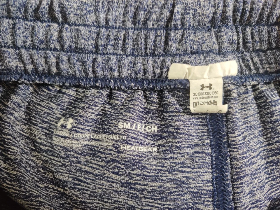 Shorts Under Armour Tech 2.0 UA Feminino S Academia de Treinamento Corrida Acabamento Azul Pêssego - Imagem 2 de 4