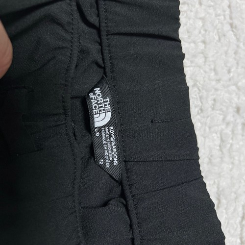 The North Face Pants Boys Large Black On Mountain Hiking UPF Flashdry Jogger - Picture 6 of 16