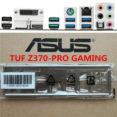 NEW I/O Shield For ASUS TUF Z370-PRO GAMING Case bezel Motherboard Backplate IO