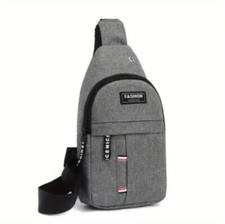 Borsa uomo in tela con occhielli 1 pz nuova