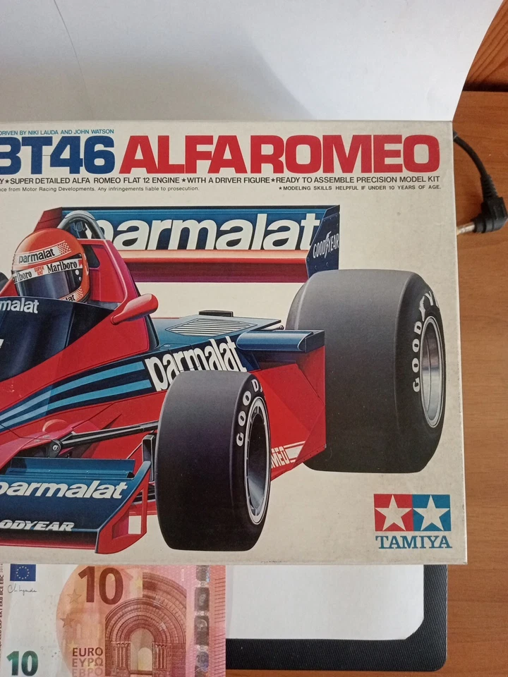 BRABHAM BT 46 ALFA ROMEO PARMALAT TAMIYA SCALA 1:20 VINTAGE MADE IN JAPAN - Immagine 3 di 4