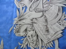 Pierre Frey BLUE WHITE TOILE GARDEN TOOLS MUS...