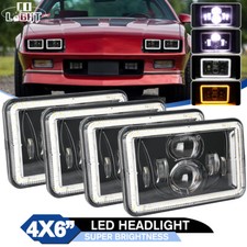 4pcs 4x6 Led Headlights Hilo Beam For Chevrolet Camaro Iroc-z 1982-1992 Drl 4pcs 4x6 Led Headlights Hilo Beam For Chevrolet Camaro Iroc-z 1982-1992 Drl