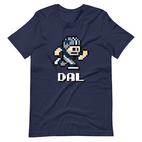 Dallas Cowboys NES Football Player 8-bit Tecmo Super Bowl Nintendo T-Shirt