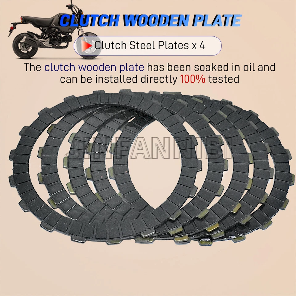 Juego de placas de fricción de embrague y juntas de cubierta para Honda Grom 125 Monkey Z125MA 22-24 Foto 4 de 4