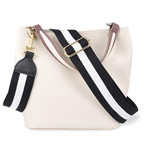 Handbag Strap Replacement Crossbody Strap Purse Strap for Black and White
