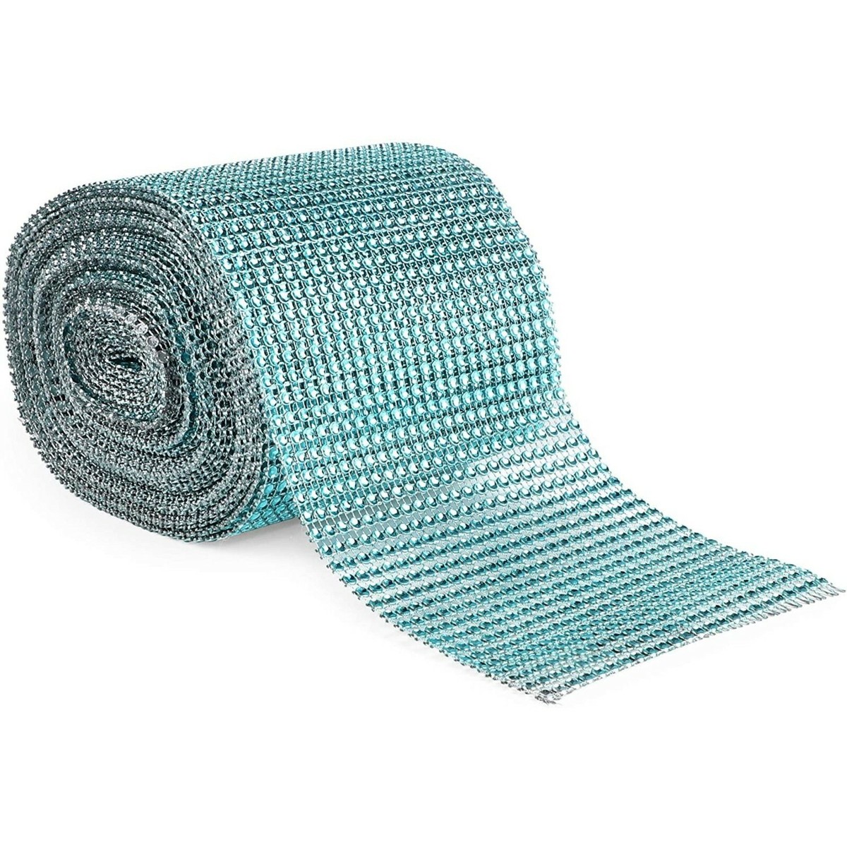 Tiffany Blue Diamond Rhinestone Ribbon Wrap
