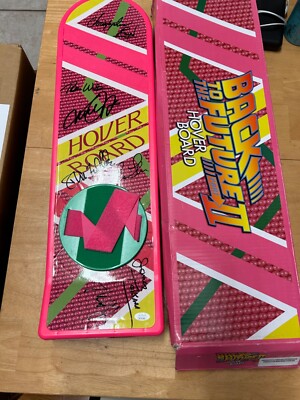 Back To The Future Part 2 Cast Autographed Signed Hoverboard Lloyd
