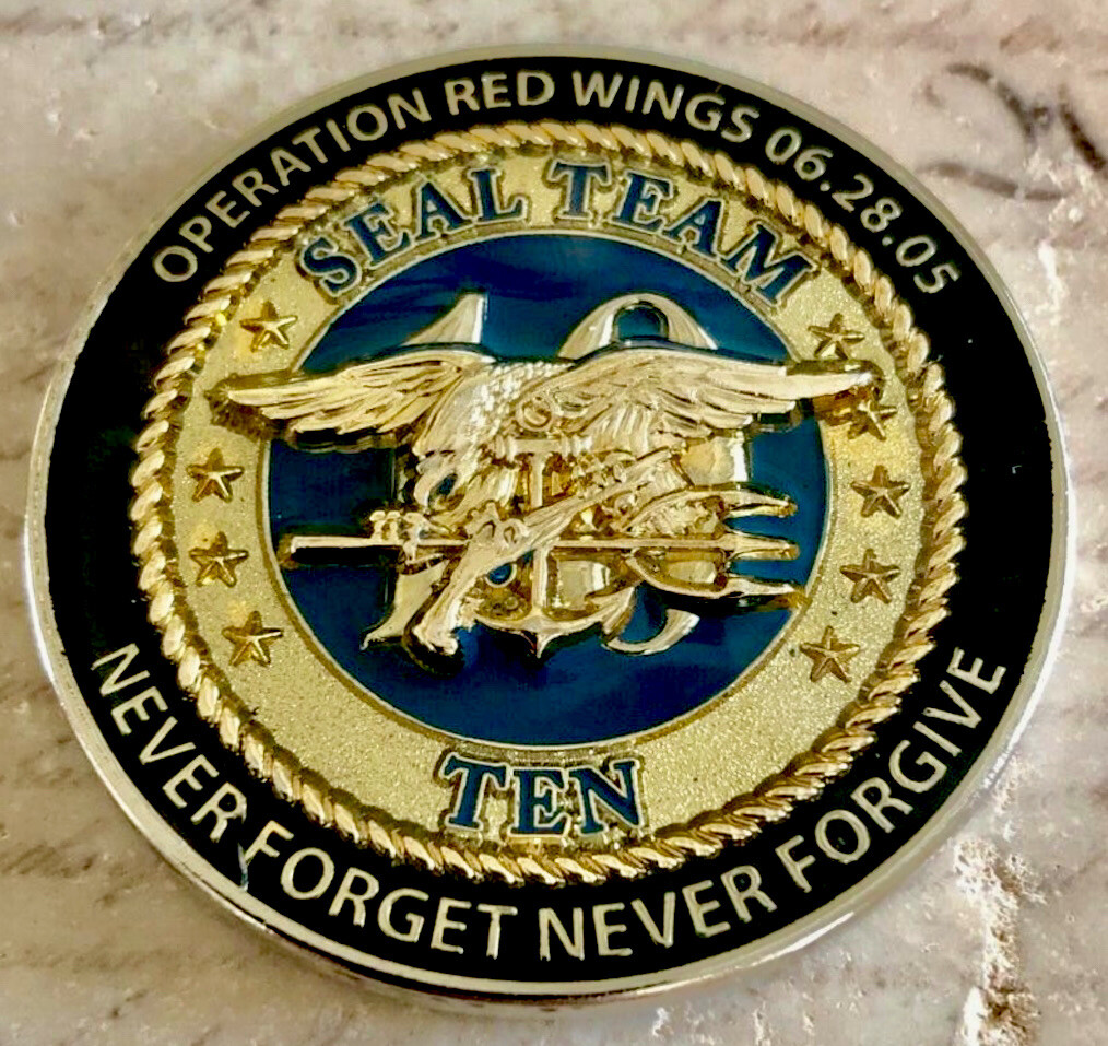 Navy Seals NSW Seal Team 10 Operation Red Wings Challenge Coin USN Navy Seals NSW Seal Team 10 Operation Red Wings Challenge Coin USN
