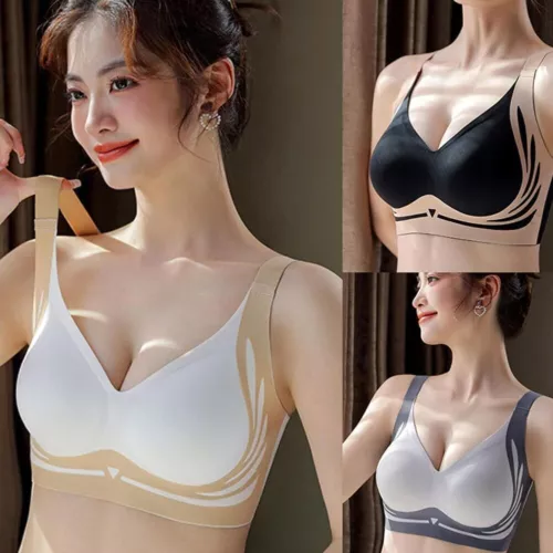 Dawncog Wireless Push Up Bra 2024 Super Gather Push-Up Anti Sagging for Senior - Picture 10 of 28