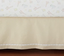 Pottery Barn Kids Leigh Crib Bed Skirt New Organic Cotton Discontinued