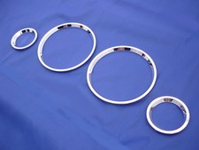 Chrome speedo clock dial gauge trims for Vauxhall Opel Astra G MK4 Zafira A