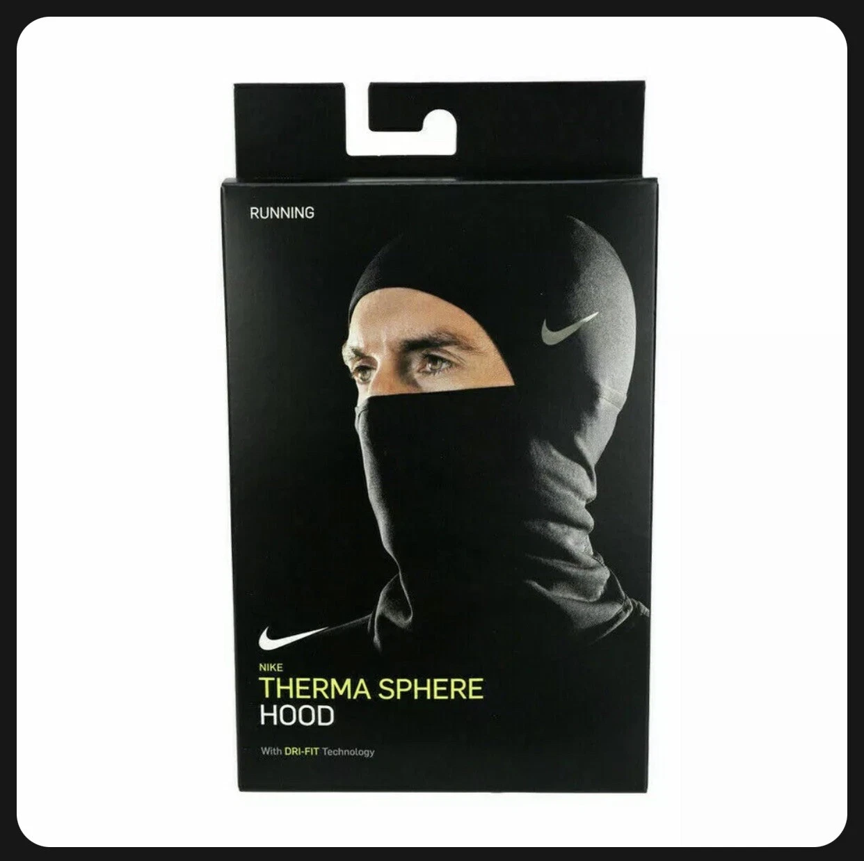 *Nike Therma Sphere Hood* Black Balaclava Dri-Fit Technology 1 SIZE - NEW IN BOX