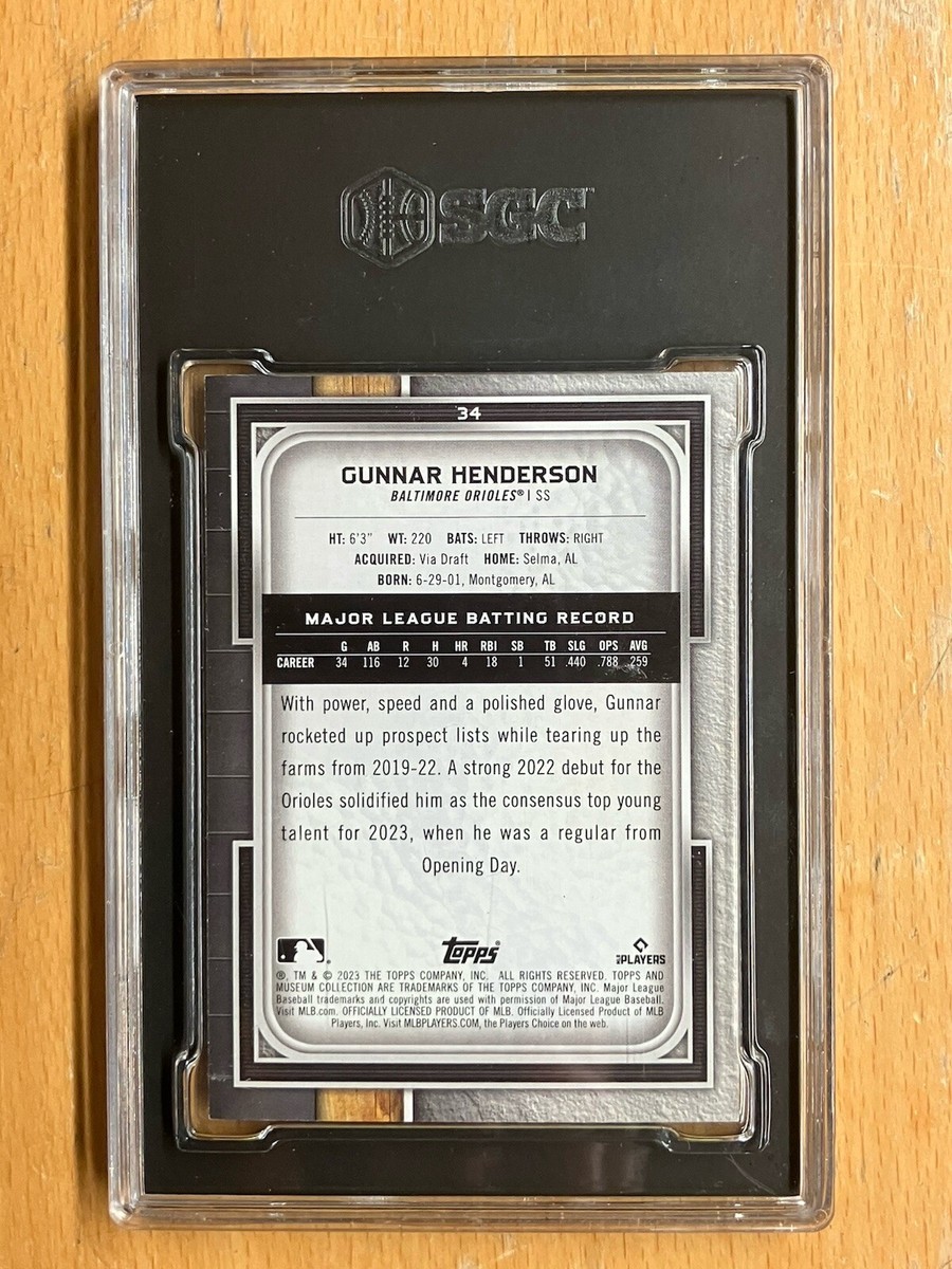 2023 Topps Museum Collection - Gunnar Henderson #34 (RC) for sale