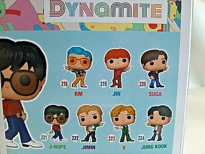 アイドル BTS pop NEW Funko Pop! Rocks BTS J-Hope #221 Dynamite Vinyl Figure Korean