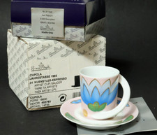 Rosenthal Cupola Espresso Sammeltasse Jahrestasse 1993 Tassen Seerose Porzellan