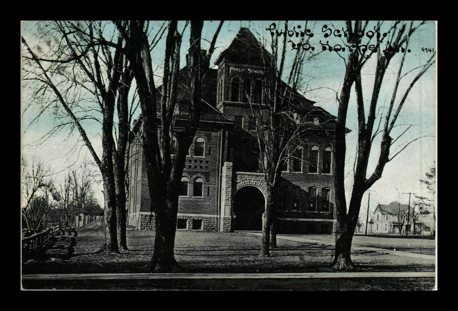 DR JIM STAMPS POSTCARD PUBLIC SCHOOL LA HARPE ILLINOIS eBay