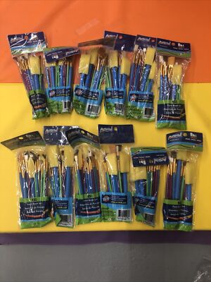 Artskills Craft 25 Pieces Paint Brush Variety 12 packs Daycare School Gift S9