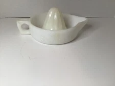 VTG Sunkist Branded Juicer Reemer White Milk Glass Lemons Limes Oranges 